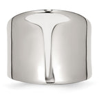 Chisel Stainless Steel Polished Ring