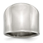 Chisel Stainless Steel Polished Ring