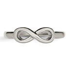 Chisel Stainless Steel Polished Infinity Symbol Ring