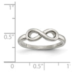 Chisel Stainless Steel Polished Infinity Symbol Ring