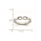 Stainless Steel Polished Infinity Symbol Ring