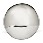 Stainless Steel Polished Circular Signet Ring