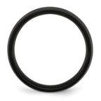 Chisel Stainless Steel Polished Black IP-plated 7mm Band