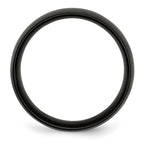 Chisel Stainless Steel Polished Black IP-plated 8mm Band