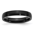 Chisel Stainless Steel Brushed Black IP-plated 4mm Band