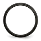 Chisel Stainless Steel Brushed Black IP-plated 5mm Band
