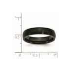 Chisel Stainless Steel Brushed Black IP-plated 5mm Band