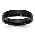 Chisel Stainless Steel Brushed Black IP-plated 5mm Band