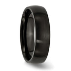 Chisel Stainless Steel Brushed Black IP-plated 6mm Band