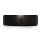Chisel Stainless Steel Brushed Black IP-plated 7mm Band