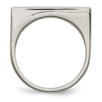 Stainless Steel Polished Signet Ring