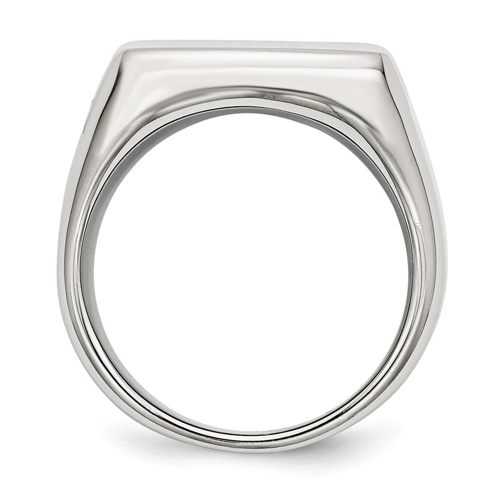 Stainless Steel Polished Signet Ring