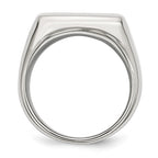 Stainless Steel Polished Signet Ring