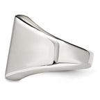Stainless Steel Polished Signet Ring