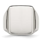 Stainless Steel Polished Signet Ring