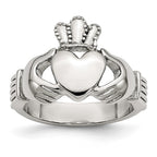 Stainless Steel Polished Claddagh Ring