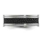 Chisel Stainless Steel Polished with Genuine Stingray Textured 8mm Band