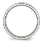 Chisel Stainless Steel Brushed 6mm Flat Band