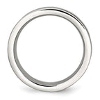 Chisel Stainless Steel Brushed and Polished Brown IP-plated .02 Carat Diamond 8mm Band