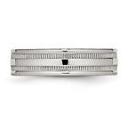 Stainless Steel Polished 6mm Grooved Band