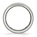 Stainless Steel Polished 8mm Grooved Band