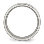 Chisel Stainless Steel Brushed 8mm Flat Band