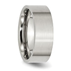 Chisel Stainless Steel Brushed 8mm Flat Band