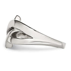Chisel Stainless Steel Polished Ring