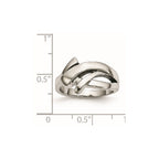 Chisel Stainless Steel Polished Ring