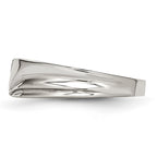 Stainless Steel Polished w/CZ 6.75mm Band