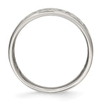 Stainless Steel Polished Cut-out design Ring