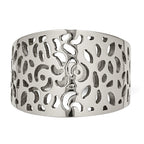 Stainless Steel Polished Cut-out design Ring