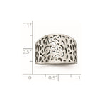 Stainless Steel Polished Cut-out design Ring