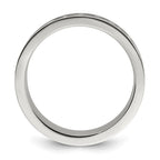 Chisel Stainless Steel Brushed Enameled Swirl Design 7mm Band