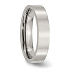 Chisel Stainless Steel Polished 5mm Flat Band