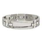 Stainless Steel Polished Link ID Bracelet
