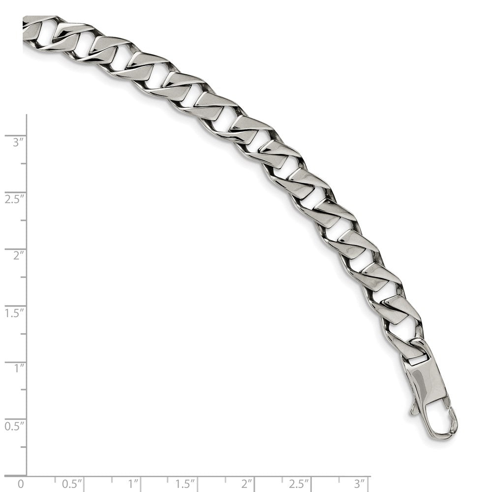 Chisel Stainless Steel Polished Fancy Link Bracelet