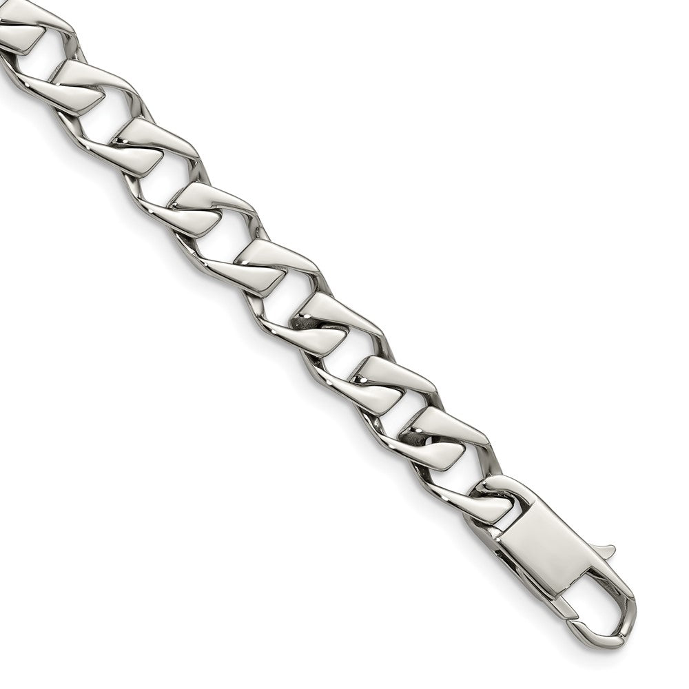 Chisel Stainless Steel Polished Fancy Link Bracelet
