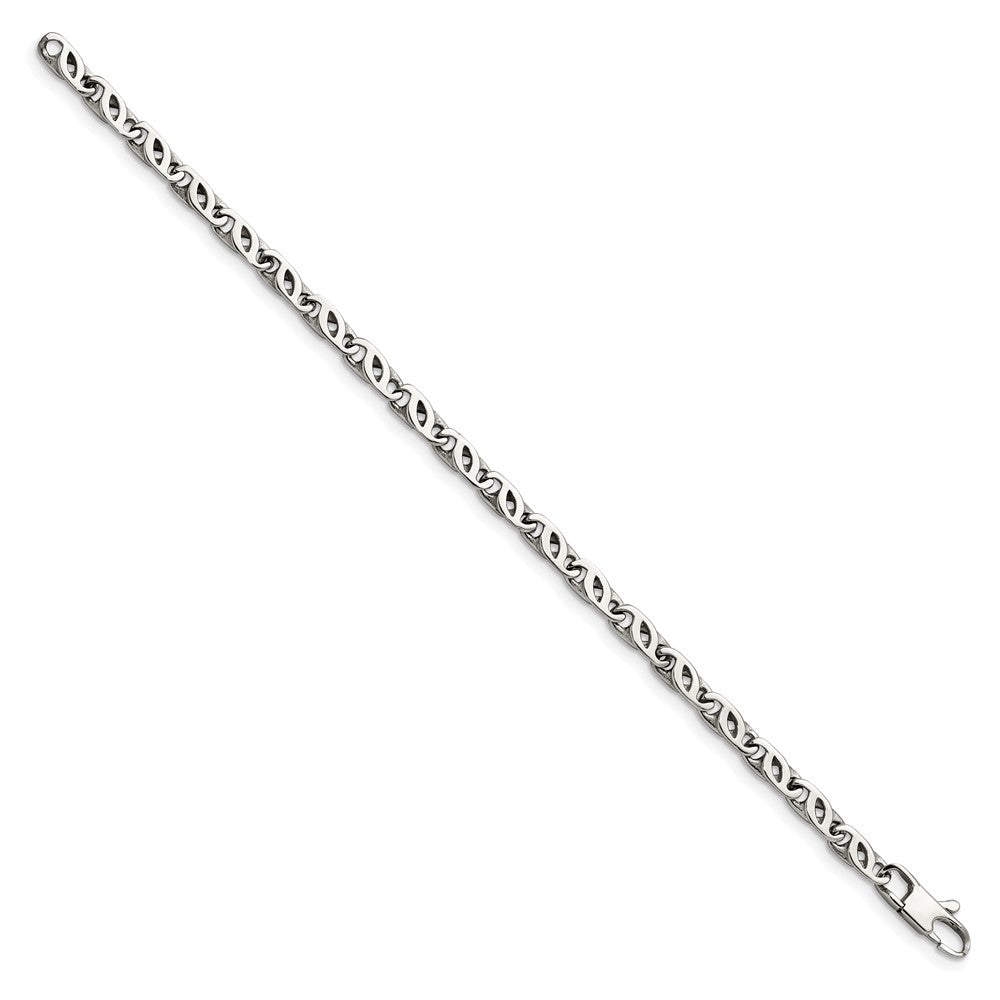 Chisel Stainless Steel Polished Fancy Link Bracelet