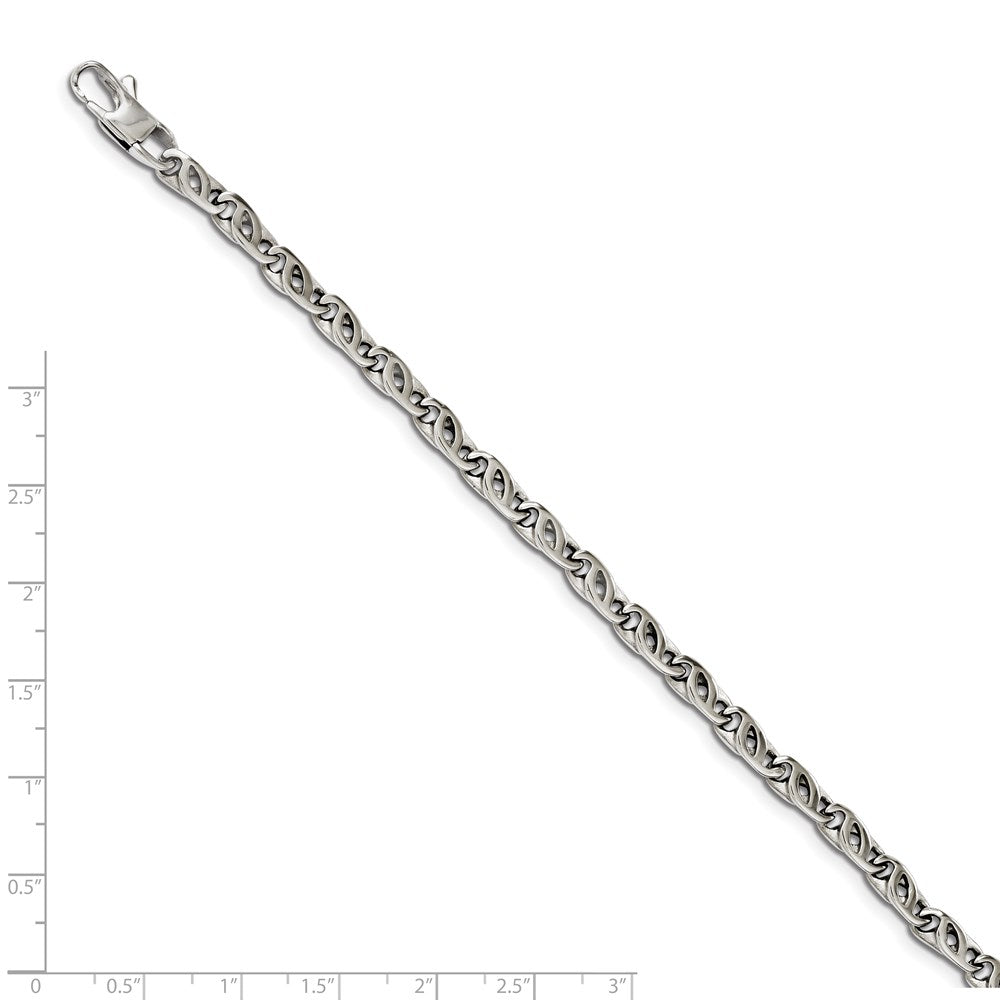 Chisel Stainless Steel Polished Fancy Link Bracelet
