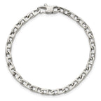 Chisel Stainless Steel Polished Oval Link Bracelet