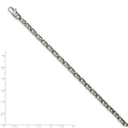 Chisel Stainless Steel Polished Oval Link Bracelet