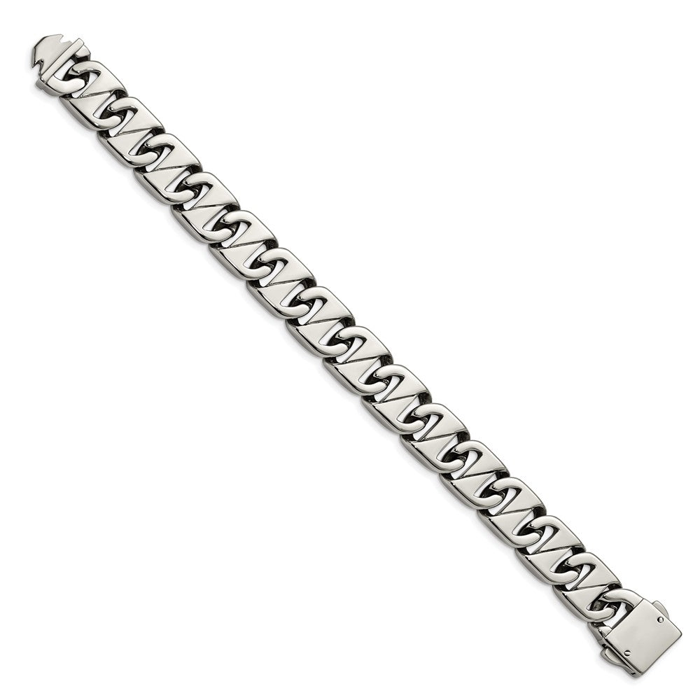 Chisel Stainless Steel Polished Fancy Link Bracelet