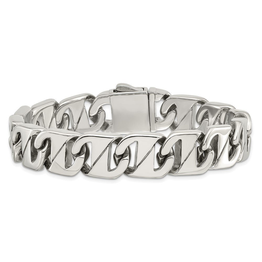 Chisel Stainless Steel Polished Fancy Link Bracelet