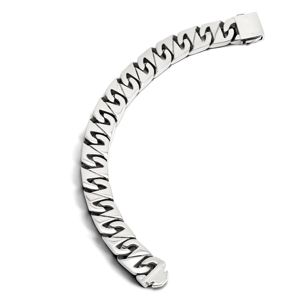 Chisel Stainless Steel Polished Fancy Link Bracelet