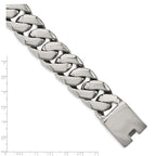Chisel Stainless Steel Polished Fancy Curb Bracelet