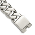 Chisel Stainless Steel Polished Fancy Curb Bracelet