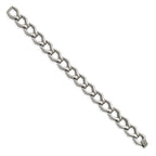 Chisel Stainless Steel Polished Fancy Open Link Bracelet