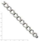 Chisel Stainless Steel Polished Fancy Open Link Bracelet