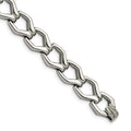 Chisel Stainless Steel Polished Fancy Open Link Bracelet